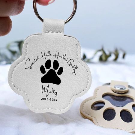 Schlüsselanhänger mit süßem Abschiedsgeschenk für Tierhaare – personalisiertes Erinnerungsgeschenk für Tierliebhaber
